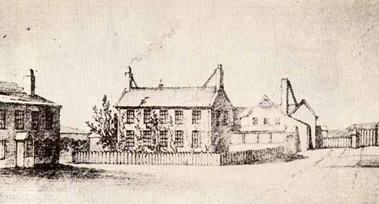 Residence des premiers gouverneurs, Fort Townshend en 1831