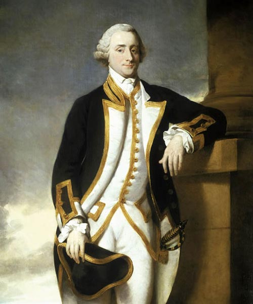Sir Hugh Palliser, avant 1775.