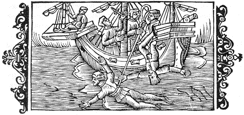 Punitions pour mutinerie à bord d'un navire, 1555