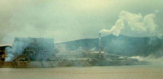 L'usine de phosphore d'ERCO, vers 1974 L'usine de phosphore d'ERCO, vers 1974