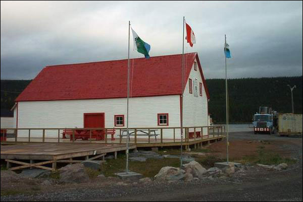 L'atelier à filets de la Compagnie de la Baie d'Hudson, Rigolet (T.-N.-L.), après sa  restauration