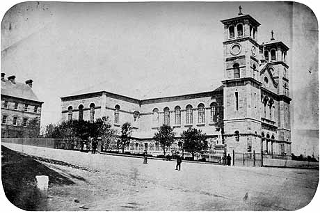 La basilique-cathédrale St. John the Baptist (de St. Johns), vers 1860