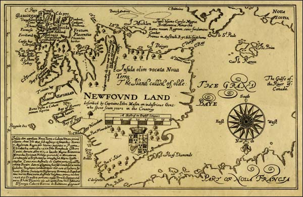 Carte de John Mason, vers 1625 Carte de John Mason, vers 1625