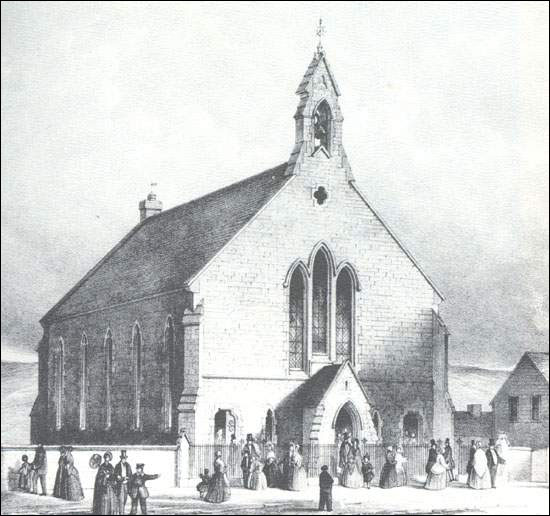 La chapelle en pierre à St. John's, T.-N.-L., 1858
