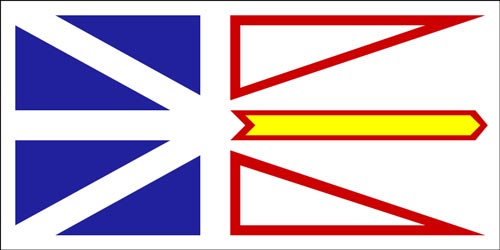 Le drapeau officiel de Terre-Neuve-et-Labrador