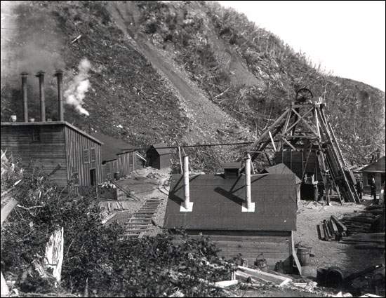 Mine de Tilt Cove, vers 1900