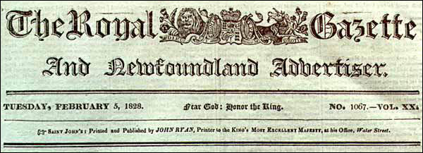 The Royal Gazette, 1828