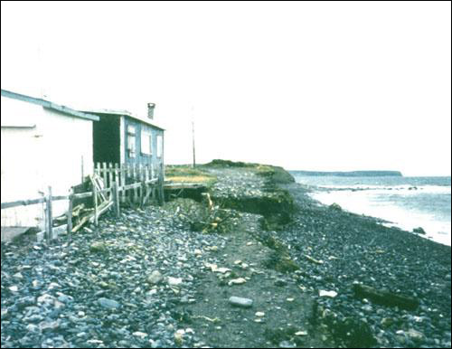 Chamberlains Shore after the 1992 Storms