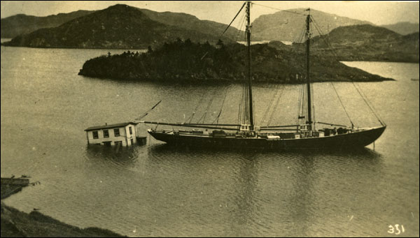 Home swept out to sea by Tsunami, ca. November 1929