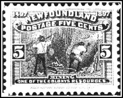 Newfoundland 5 cent Stamp