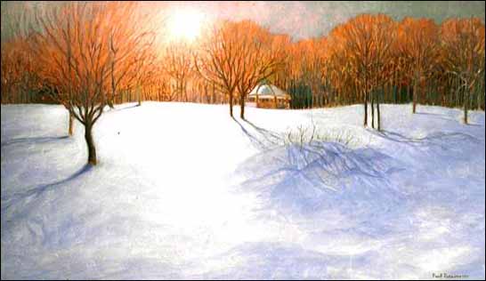 Painting by Paul Parsons entitled 'Bannerman Park'