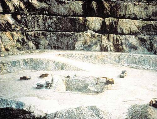 A View of Canada's Only Producing Pyrophyllite Mine (Newfoundland Minerals) at Manuels
