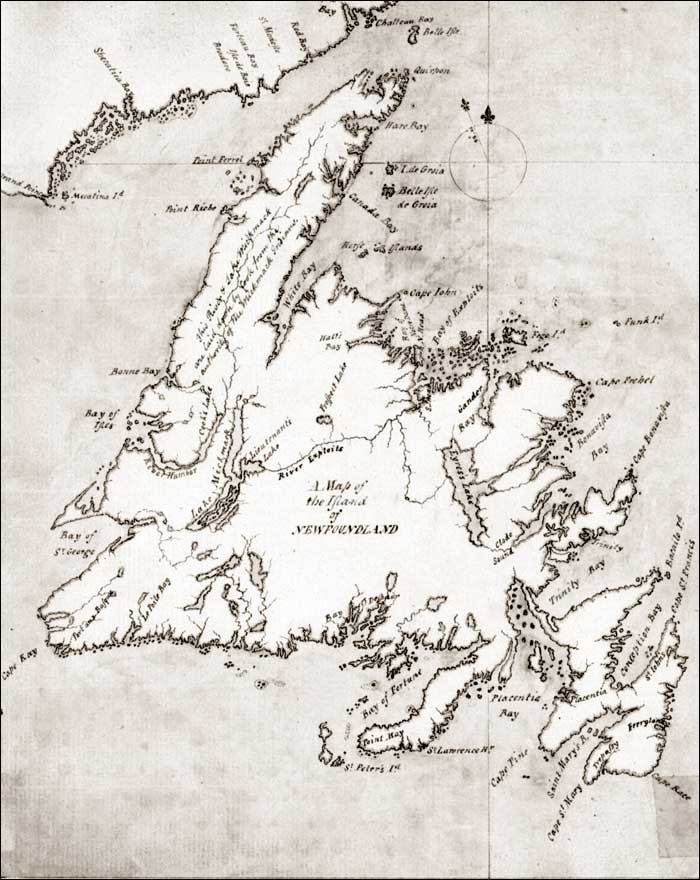 Map of the Island of Newfoundland, 1768