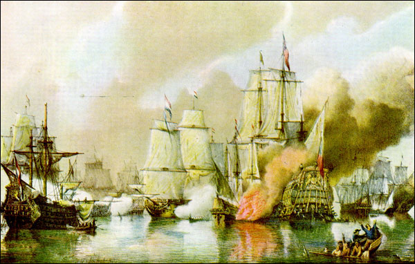 The Battle of Sole Bay, 1672