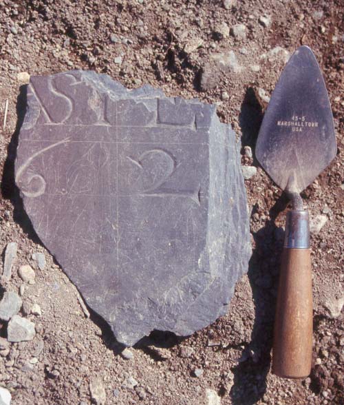 Slate headstone Slate headstone