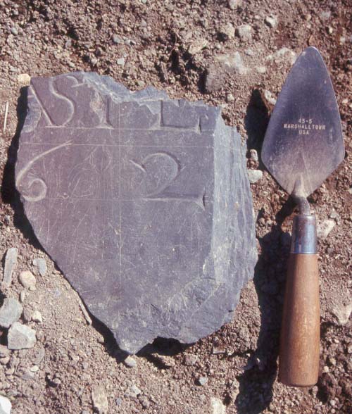 Slate headstone