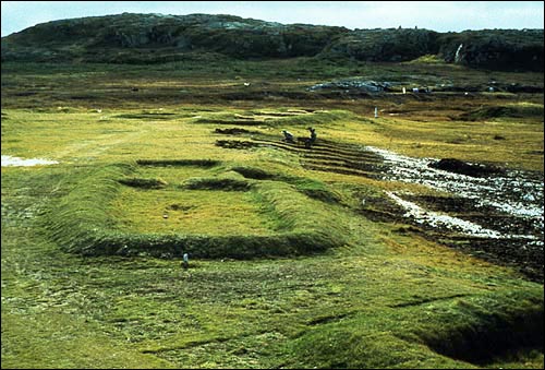 Remains of Hall D at L'Anse aux Meadows