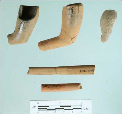 Fragments of Red Clay Pipes (Fld-247)