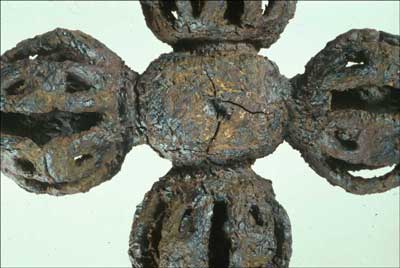 Detail of Ornate Iron Cross (Fld-344)
