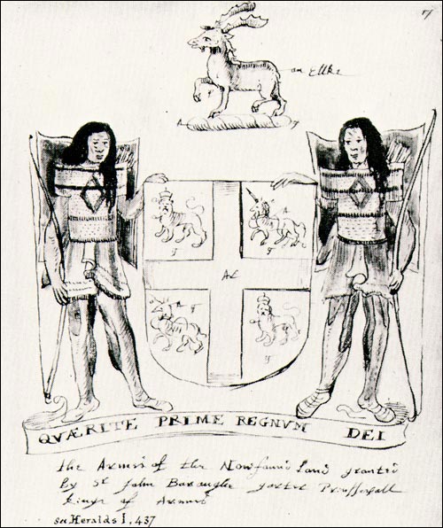 Newfoundland Coat of Arms granted to Sir David Kirke in 1638
