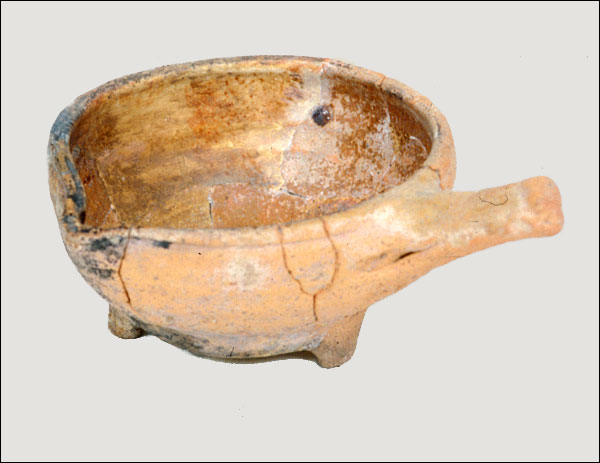 North Devon Pipkin or Cooking Pot, Mid-17th Century North Devon Pipkin or Cooking Pot, Mid-17th Century