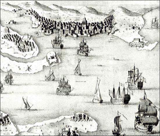 Portsmouth Harbour, ca. 1700