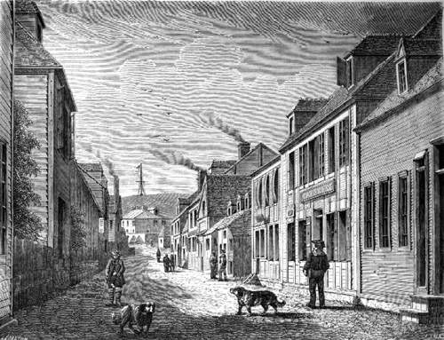 The Rue de Paris in Saint-Pierre, n.d.