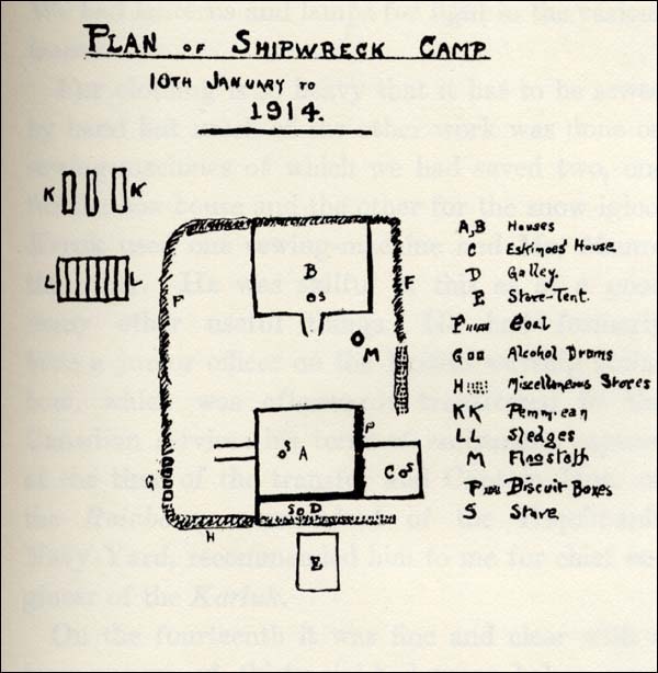 Map of Shipwreck Camp, ca. 1914-1916