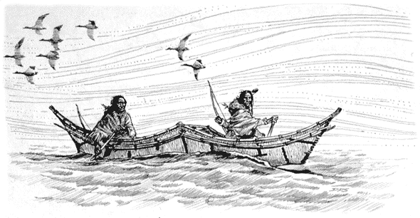 A Beothuk Birch Bark Canoe
