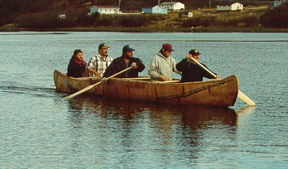 Replica of a Large Sea-Going Birch-Bark Canoe