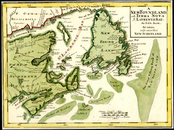 Herman Moll Map, ca. 1747