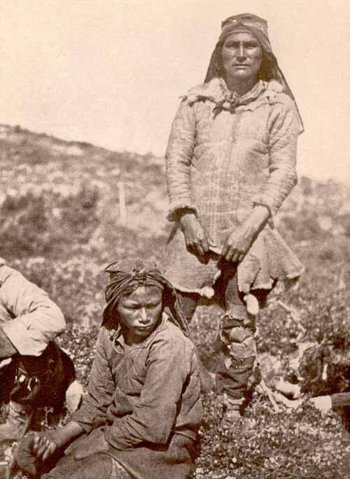 An Innu Hunter from Northern Labrador Wearing a Caribou-skin Coat, ca. 1910