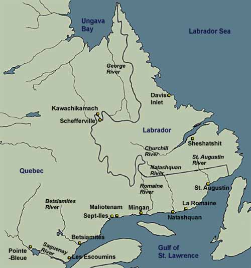 Innu Settlements Today, ca. 1990s