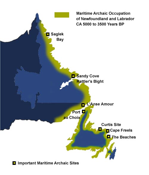 Maritime Archaic Occupation of Newfoundland and Labrador, ca. 5000-3500 Years BP