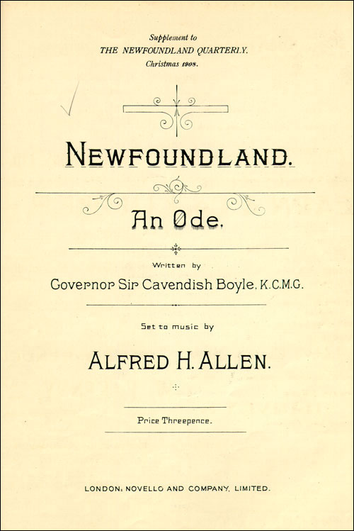 Ode to Newfoundland Ode to Newfoundland