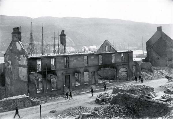 Water Street Stores in Ruins, 1892 Water Street Stores in Ruins, 1892