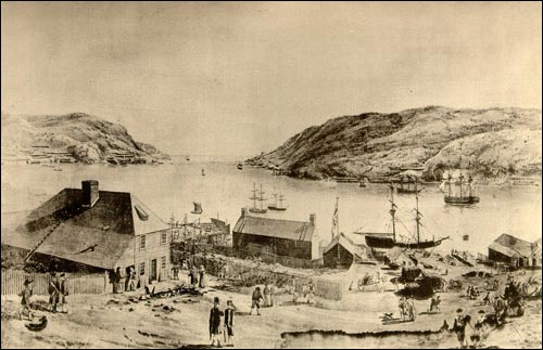 View of King's Beach, St. John's, ca. 1770