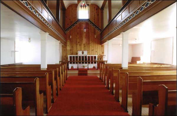 Interior view, Bethany United Church, Petites, NL