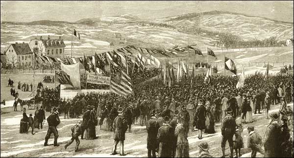 Demonstration Against French fishing, 1890