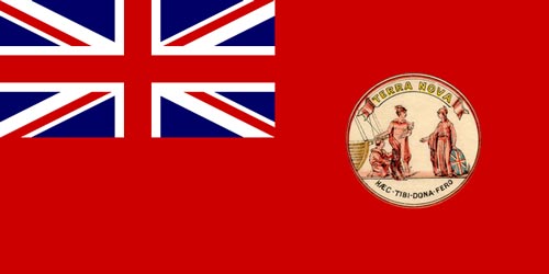 Newfoundland's Red Ensign as of 1904 Newfoundland's Red Ensign as of 1904