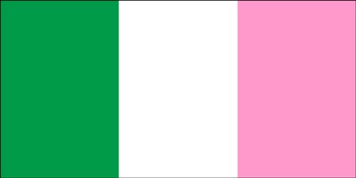The Pink, White, and Green Flag