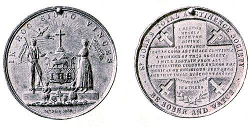 St. John's Total Abstinence and Benefit Society Medal St. John's Total Abstinence and Benefit Society Medal