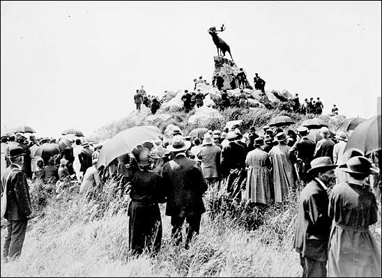 Opening of the Beaumont Hamel Park, France, June 7, 1925