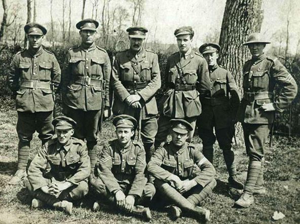 Nine Members of the Newfoundland Regiment Involved in Action at Monchy-le-Preux, 1917