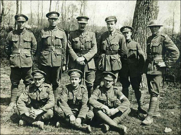 Nine Members of the Newfoundland Regiment Involved in Action at Monchy le Preux, 1917