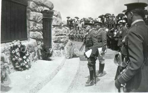 Field Marshal Earl Haig at the Opening of the Beaumont Hamel Memorial Park, June 7, 1925