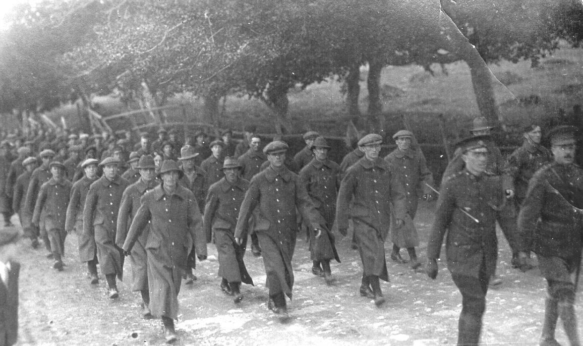 Membres de la première formation de 500 hommes en septembre 1914