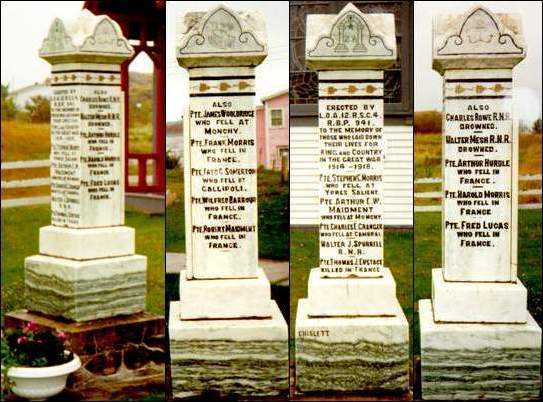 Monument des Loyal Orangemen de Trinity, dans la baie de Trinity, 1998