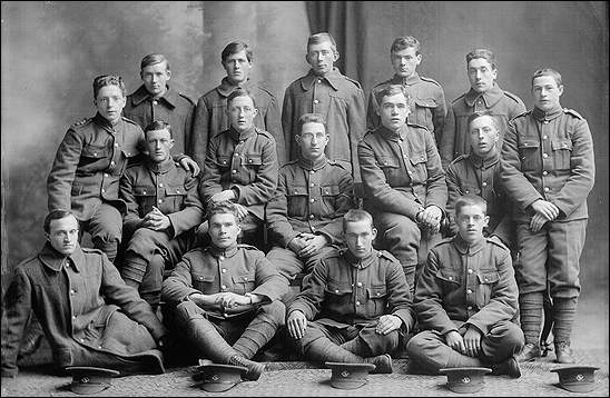 Des soldats du Newfoundland Regiment, s.d.