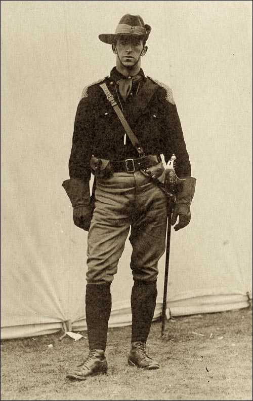 Walter Rendell in the Legion of the Frontiersmen Uniform